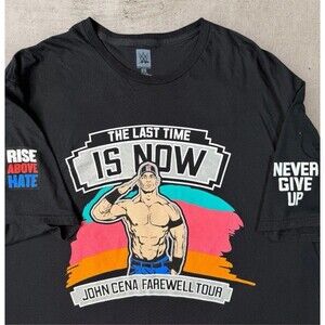 WWE John Cena Farewell Tour San Antonio 2025 Shirt 5XL The Last Time Is Now